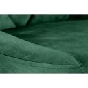 VELVET modern bárszék – sötétzöld / fekete