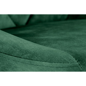 VELVET modern bárszék – sötétzöld / fekete