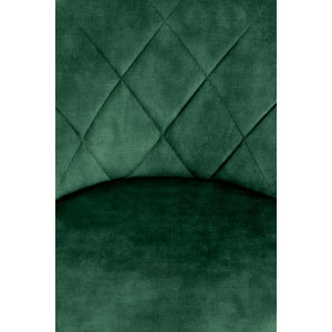 VELVET modern bárszék – sötétzöld / fekete
