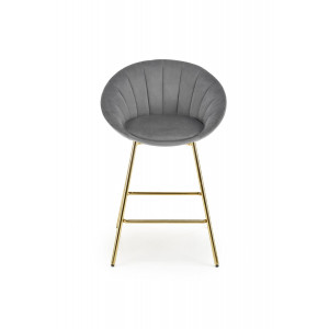 GLOW modern bárszék – szürke / arany