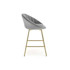 GLOW modern bárszék – szürke / arany