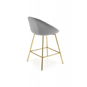 GLOW modern bárszék – szürke / arany