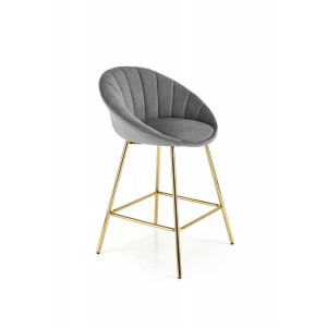 GLOW modern bárszék – szürke / arany