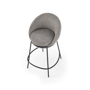 SHELL modern bárszék – szürke / fekete