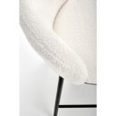 CLOUD modern bouclé bárszék – krém / fekete
