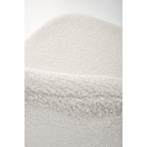 CLOUD modern bouclé bárszék – krém / fekete