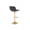 LUXE modern bárszék – fekete / arany