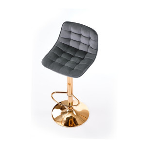LUXE modern bárszék – szürke / arany