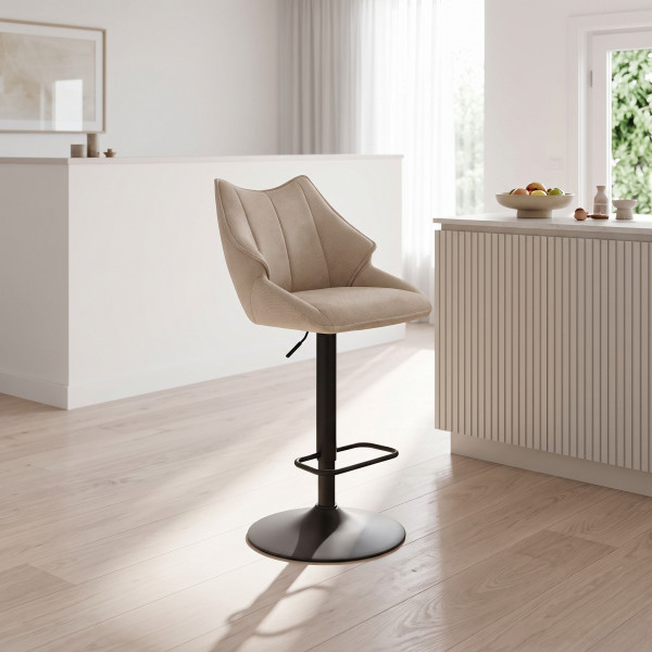 DASH modern bárszék – bézs / fekete