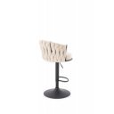 WEAVE modern bárszék – bézs / fekete