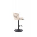 WEAVE modern bárszék – bézs / fekete