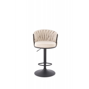 WEAVE modern bárszék – bézs / fekete