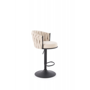 WEAVE modern bárszék – bézs / fekete
