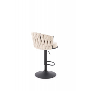 WEAVE modern bárszék – bézs / fekete
