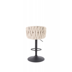 WEAVE modern bárszék – bézs / fekete