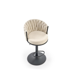 WEAVE modern bárszék – bézs / fekete