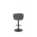 WEAVE modern bárszék – szürke / fekete