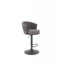 WEAVE modern bárszék – szürke / fekete