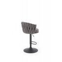WEAVE modern bárszék – szürke / fekete