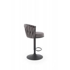 WEAVE modern bárszék – szürke / fekete