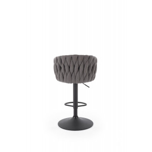 WEAVE modern bárszék – szürke / fekete