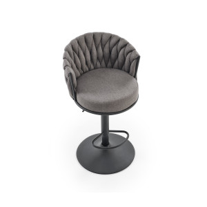 WEAVE modern bárszék – szürke / fekete
