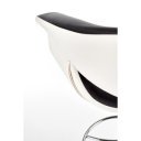 DUO modern bárszék – fekete / fehér / króm