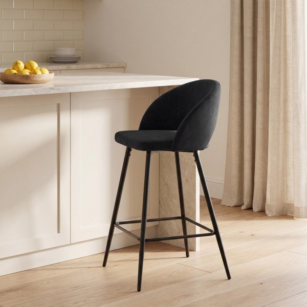 BREEZE modern bárszék – fekete