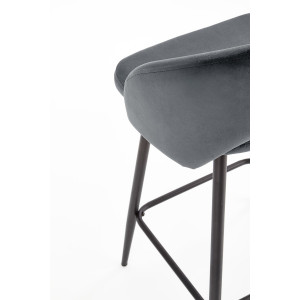 BREEZE modern bárszék – szürke / fekete