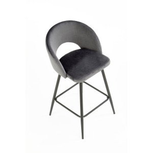 BREEZE modern bárszék – szürke / fekete
