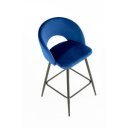 BREEZE modern bárszék – sötétkék / fekete