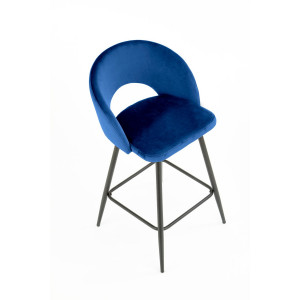 BREEZE modern bárszék – sötétkék / fekete