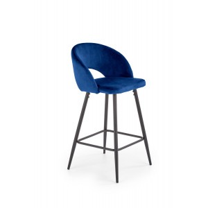 BREEZE modern bárszék – sötétkék / fekete