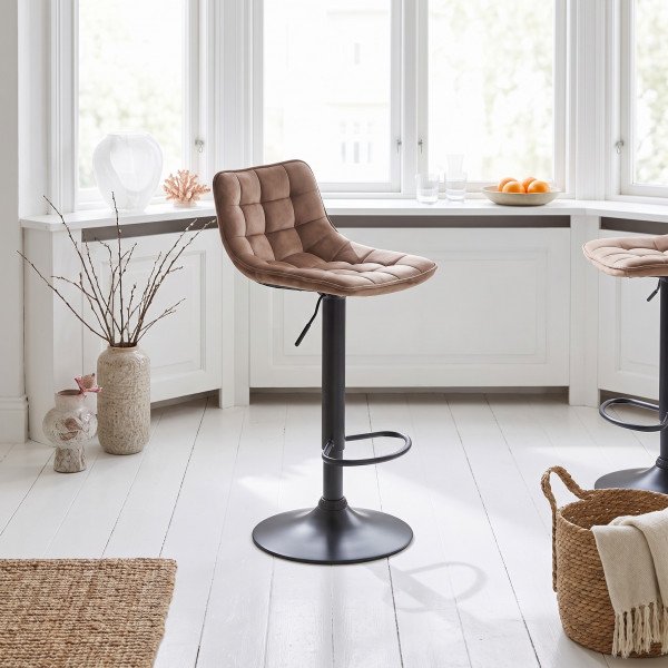 VIBE modern bárszék – bézs / fekete