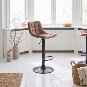VIBE modern bárszék – bézs / fekete HALMAR