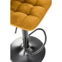 VIBE modern bárszék – mustársárga / fekete