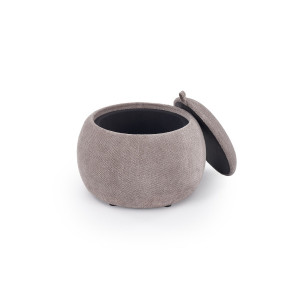 POPPY modern tárolós puff – szürke