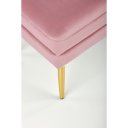 GLAM modern tárolós pad – rózsaszín / arany