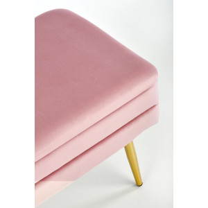 GLAM modern tárolós pad – rózsaszín / arany