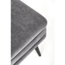 GLAM modern tárolós pad – szürke / fekete
