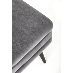 GLAM modern tárolós pad – szürke / fekete