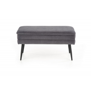 GLAM modern tárolós pad – szürke / fekete