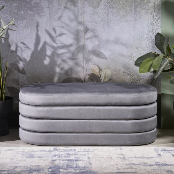 COVE modern tárolós pad – szürke