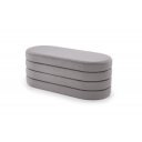 COVE modern tárolós pad – szürke