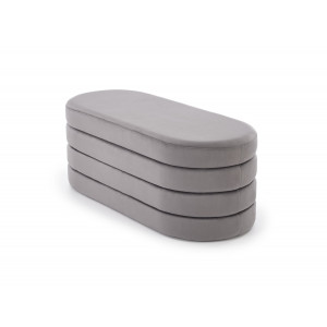 COVE modern tárolós pad – szürke