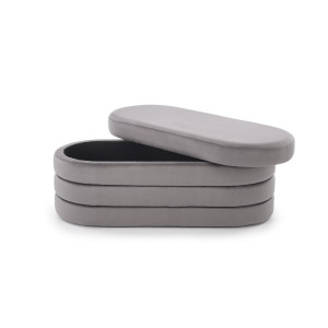 COVE modern tárolós pad – szürke