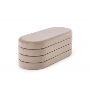 COVE modern tárolós pad – bézs
