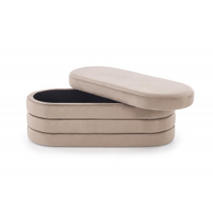 COVE modern tárolós pad – bézs