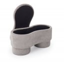 HUSH modern tárolós pad – szürke
