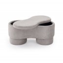HUSH modern tárolós pad – szürke
